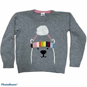 Baby Gap Cute Novelty Ski  Bear with Hat Sweater sz 4